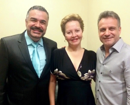 Robervan Faria, vice-presidente / Heloisa Cerri, Presidente / Gilberto Abramo, presidente Estadual do PRB